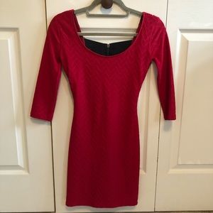 Material Girl, Size XS, Red Bodycon Dress